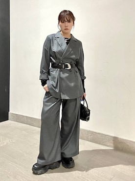 「PAGEBOY（ページボーイ）のアイテム（Tシャツ/カットソー）」を使った、ハオさん（レディース・158cm）の秋コーディネート