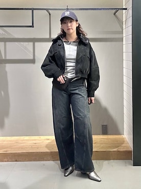 「PAGEBOY（ページボーイ）のハートマンテルネックレス3（ネックレス）」を使った、ハオさん（レディース・158cm）の秋コーディネート
