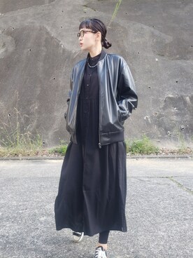 「BACK NUMBER（バックナンバー）のアイテム（ブルゾン）」を使った、ricky.yさん（レディース・158cm）の秋コーディネート