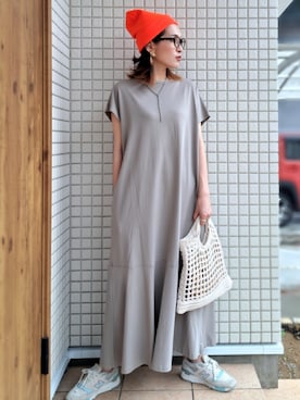 「今日のコスメと服」｜「アイテム（ニットキャップ/ビーニー）」を使った、ricky.yさん（レディース・158cm）の夏コーディネート