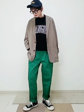 「BACK NUMBER（バックナンバー）のアイテム（ジャケット/アウター）」を使った、ricky.yさん（レディース・158cm）の春コーディネート