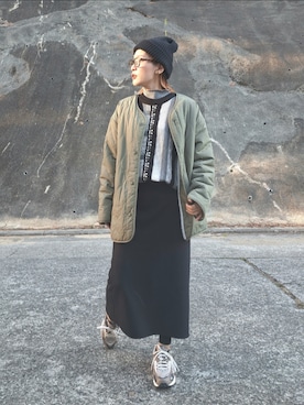 「BACK NUMBER（バックナンバー）のアイテム（ジャケット/アウター）」を使った、ricky.yさん（レディース・158cm）の冬コーディネート