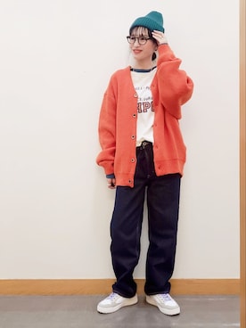 「HONEYSUCKLE ROSE（ハニーサックルローズ）のアイテム（帽子）」を使った、ricky.yさん（レディース・158cm）の秋コーディネート