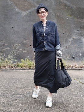 デニムジャケットを使った タイトスカート の人気ファッションコーディネート Wear