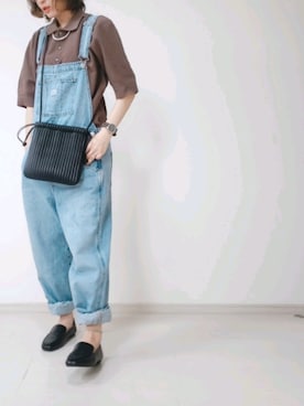 「PLUS ONE（プラスワン）のアイテム」を使った、ricky.yさん（レディース・158cm）の夏コーディネート