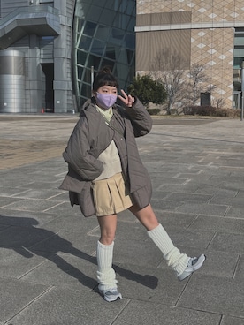 「Simplicite（サンプリシテ）のアイテム（ジャケット/アウター）」を使った、mamieさん（レディース・152cm）の春コーディネート
