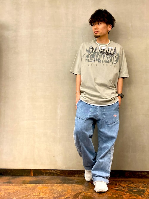 Diesel 髙島屋大阪店 Mensウエンツさんのデニムパンツを使ったコーディネート Zozotown