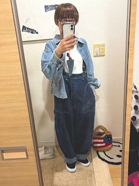 「RNA（アールエヌエー）のアイテム」を使った、キノコさん（レディース・150cm）の春コーディネート