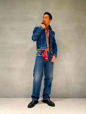 「DIESEL」｜「アイテム（ブーツ）」を使った、やまし〜さん（メンズ・185cm）の夏コーディネート