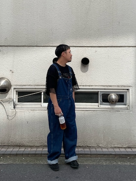 「CIAOPANIC（チャオパニック）のアイテム（オールインワン・サロペット）」を使った、takayaikedaさん（メンズ・167cm）の夏コーディネート