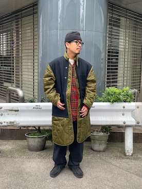 「CIAOPANIC（チャオパニック）のアイテム（その他アウター）」を使った、takayaikedaさん（メンズ・167cm）の秋コーディネート