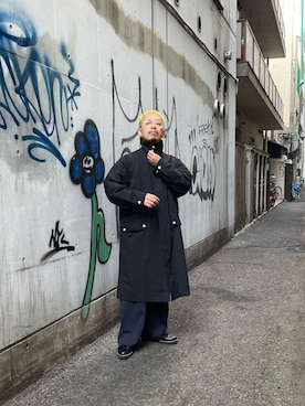 「CIAOPANIC（チャオパニック）のアイテム（その他アウター）」を使った、takayaikedaさん（メンズ・167cm）の秋コーディネート