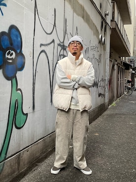 「CIAOPANIC（チャオパニック）のアイテム（その他アウター）」を使った、takayaikedaさん（メンズ・167cm）の冬コーディネート