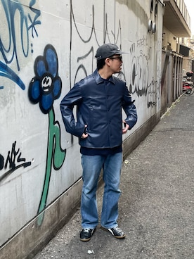 「CIAOPANIC（チャオパニック）のアイテム（その他アウター）」を使った、takayaikedaさん（メンズ・167cm）の冬コーディネート
