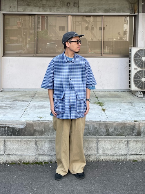 ワンタックワイドチノパンツ
