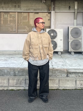 「CIAOPANIC（チャオパニック）のアイテム」を使った、takayaikedaさん（メンズ・167cm）の秋コーディネート