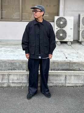 「CIAOPANIC（チャオパニック）のBIGポケットチェックシャツ（シャツ/ブラウス）」を使った、takayaikedaさん（メンズ・167cm）の夏コーディネート