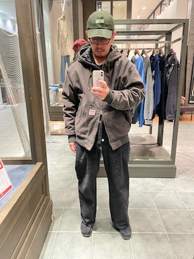 「アイテム（ブルゾン）」を使った、takayaikedaさん（メンズ・167cm）の秋コーディネート