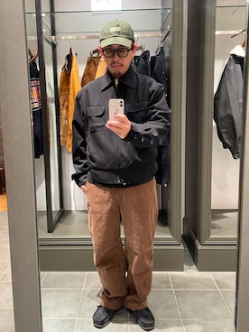 「アイテム（その他アウター）」を使った、takayaikedaさん（メンズ・167cm）の秋コーディネート