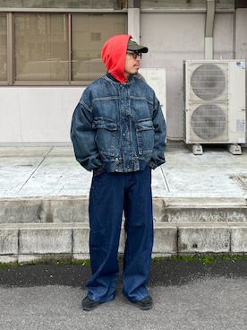 「アイテム（ブルゾン）」を使った、takayaikedaさん（メンズ・167cm）の秋コーディネート