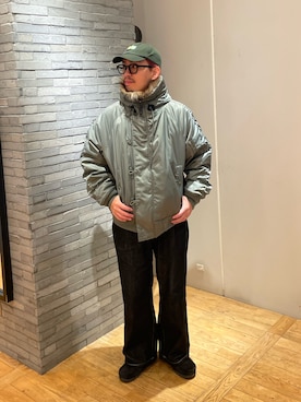 「アイテム（ブルゾン）」を使った、takayaikedaさん（メンズ・167cm）の秋コーディネート