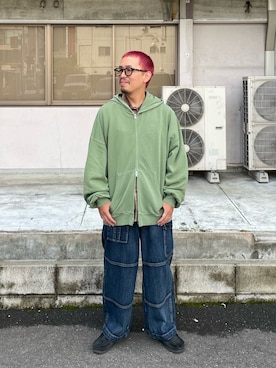 「CIAOPANIC（チャオパニック）のアイテム」を使った、takayaikedaさん（メンズ・167cm）の秋コーディネート