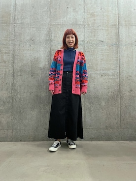 「11月」｜「アイテム（スカート）」を使った、あやかさん（レディース・163cm）の秋コーディネート