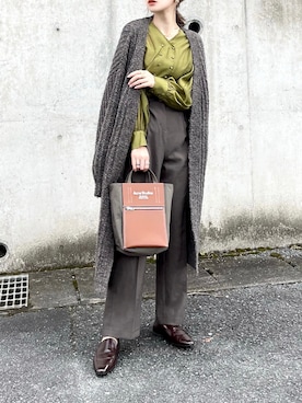 「ブラウスコーデ」｜「アイテム（その他）」を使った、KASUMIさん（レディース・161cm）の冬コーディネート