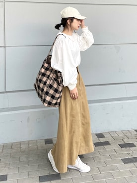 「ブラウスコーデ」｜「アイテム（その他）」を使った、KASUMIさん（レディース・161cm）の冬コーディネート