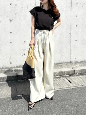 「JOURNAL STANDARD（ジャーナルスタンダード）のアイテム」を使った、KASUMIさん（レディース・161cm）の夏コーディネート