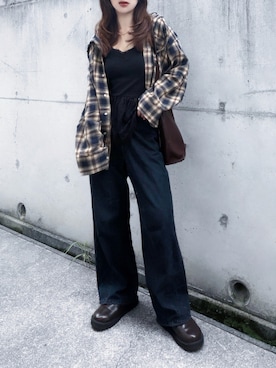 「tiptop（ティップトップ）のアイテム」を使った、KASUMIさん（レディース・161cm）の秋コーディネート