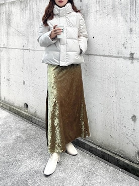 「オペークドットクリップ」｜「アイテム（ブーツ）」を使った、KASUMIさん（レディース・161cm）の冬コーディネート