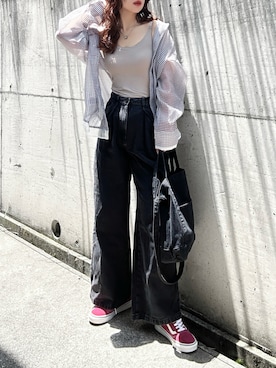 「Ungrid（アングリッド）のアイテム」を使った、KASUMIさん（レディース・161cm）の夏コーディネート