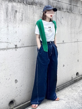 「ミッキーT」｜「アイテム（その他）」を使った、KASUMIさん（レディース・161cm）の春コーディネート
