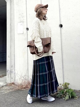 KASUMIさん（レディース・161cm）の冬コーディネート