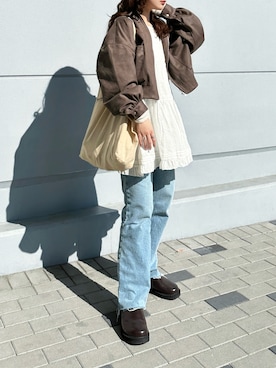 「tiptop（ティップトップ）のアイテム」を使った、KASUMIさん（レディース・161cm）の春コーディネート