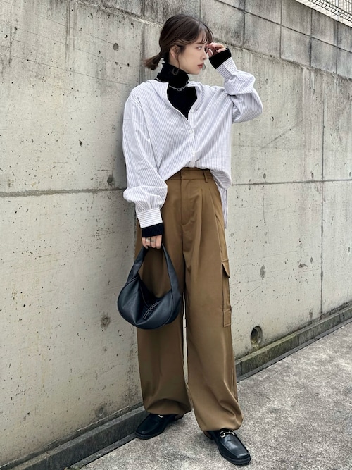 服/ファッション Burausu セール】 〈手洗い可能〉麻混 フロント フリル フレンチスリーブ