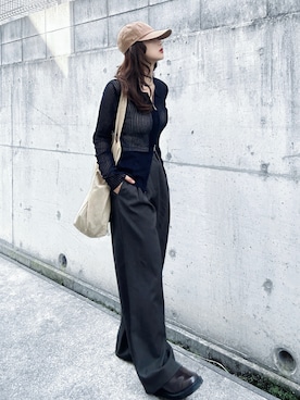 「Daniel Wellington（ダニエルウェリントン）のアイテム」を使った、KASUMIさん（レディース・161cm）の春コーディネート