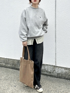 「Daniel Wellington（ダニエルウェリントン）のアイテム」を使った、KASUMIさん（レディース・161cm）の秋コーディネート