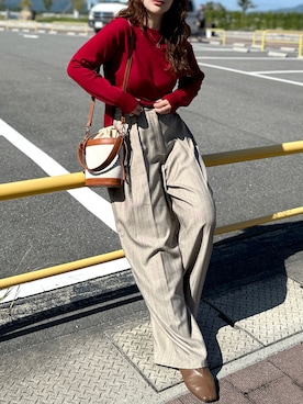 「オペークドットクリップ」｜KASUMIさん（レディース・161cm）の秋コーディネート