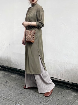 「BOEMY（ボエミー）のアイテム」を使った、KASUMIさん（レディース・161cm）の夏コーディネート