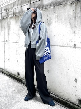 「BONLECILL（ボンルシール）のアイテム」を使った、KASUMIさん（レディース・161cm）の春コーディネート