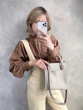 「LAULEN（ローレン）のアイテム（サロペット/オーバーオール）」を使った、KASUMIさん（レディース・161cm）の夏コーディネート