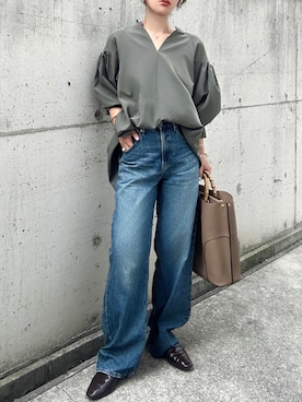 「オペークドットクリップ」｜KASUMIさん（レディース・161cm）の秋コーディネート