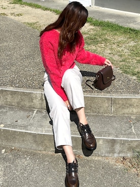 「オペークドットクリップ」｜KASUMIさん（レディース・161cm）の秋コーディネート