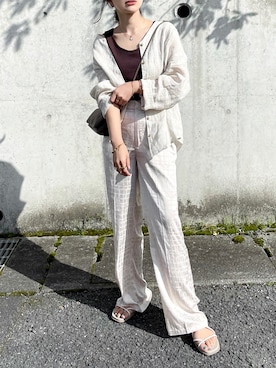 「大人可愛い」｜「UNIQLO（ユニクロ）のアイテム（シューズ）」を使った、KASUMIさん（レディース・161cm）の春コーディネート