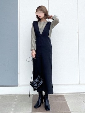 「EVOL by Cream（イーボルバイクリーム）のアイテム」を使った、KASUMIさん（レディース・161cm）の秋コーディネート