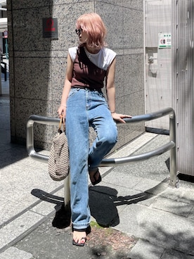 「LUANA（ルアナ）のアイテム」を使った、KASUMIさん（レディース・161cm）の夏コーディネート