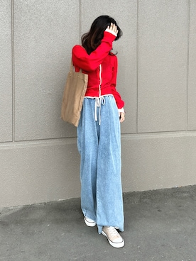 「ikka（イッカ）のアイテム」を使った、KASUMIさん（レディース・161cm）の春コーディネート