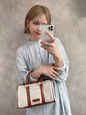 「ブラウスコーデ」｜「アイテム（その他）」を使った、KASUMIさん（レディース・161cm）の夏コーディネート